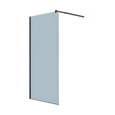 Paravan dus tip walk in BP6612-90*195cm, Diplon, Sticla securizata neagra 8 mm, Profil Aluminiu Negru-Diplon